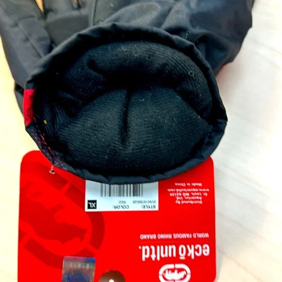 Ecko Winter Skiing/Snowboarding Red Alpaca Lined Gloves XL NWT - Picture 5 of 5